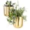 CosmoLiving by Cosmopolitan Gold Metal Glam Planter Set